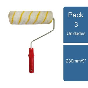 Pack 3 Rodillo Antigota Termofusionado 230mm/9" Lizcal